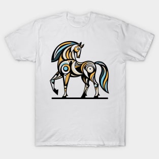 Horse illustration. Illustration of a horse in cubism style T-Shirt